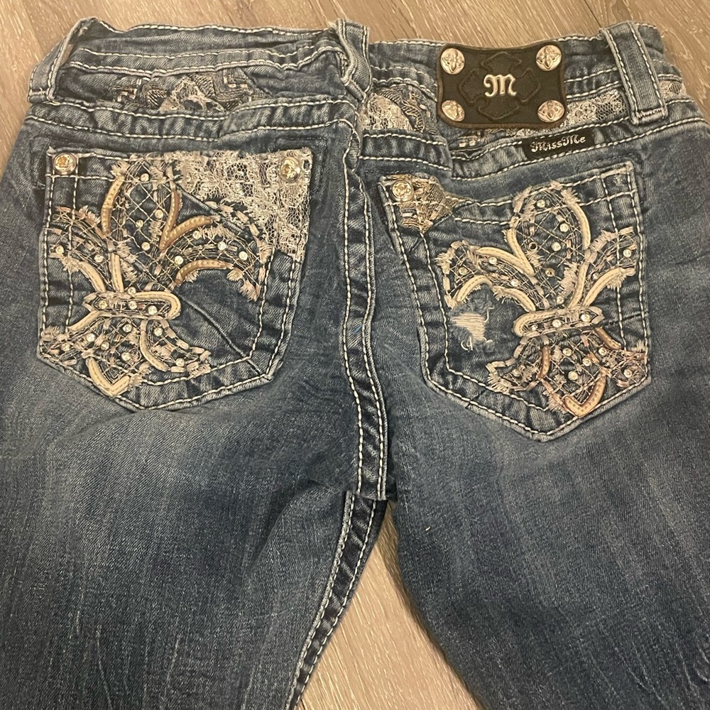 vintage low rise miss me jeans